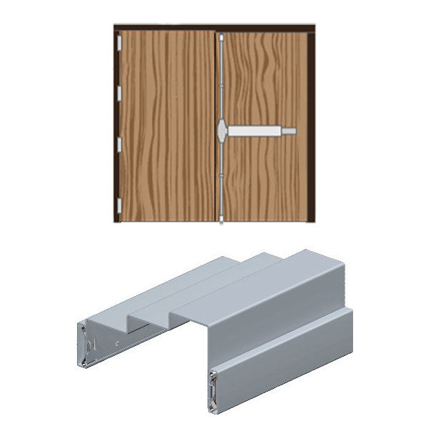 Timely DE Series Prefinished Steel Double Egress Frames - Trudoor