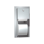 0031 Toilet Tissue Dispenser, Twin Hide-A-Roll – Recessed