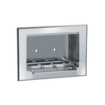 0400 Soap Dish, Recessed, Dry Wall, Stainless Steel