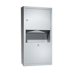 0462-AD-9 Traditional Paper Towel Dispenser & Waste Receptacle, Surface Mounted