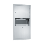 0462-AD Traditional Paper Towel Dispenser and Waste Receptacle, Recessed