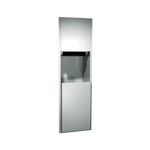 04692A Traditional Automatic Roll Paper Towel Dispenser and Waste Receptacle, Battery Operated, Recessed