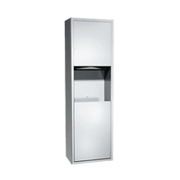 04697-9 Traditional Paper Towel Dispenser and Waste Receptacle, Surface Mounted