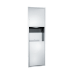 04697 Traditional Paper Towel Dispenser and Waste Receptacle, Recessed