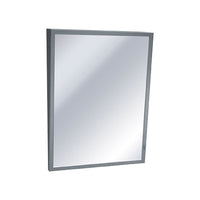 0535-1830 Mirror - Fixed Tilt, Stainless Steel Frame, 18″ W x 30″ H