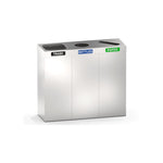 0834-RB 3-Bin Recycling Station (42 Gal.) – Free Standing