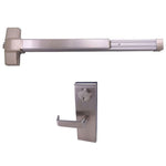 1000R x LE-08 Rim Exit Device with Escutcheon Lever