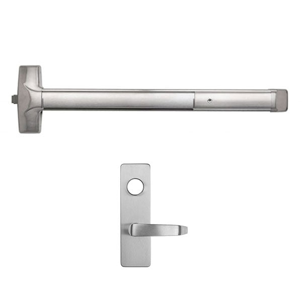 One Exit Rim Divice Detex 1009D Advantex Rim Exit Device with Escutcheon Lever Trim