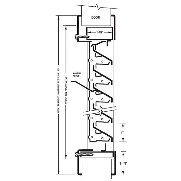 Normal Louver Blade Air Louvers 1100A Adjustable Z Blade Louver