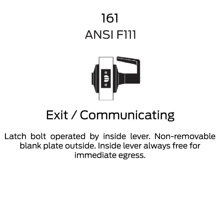 Falcon W161D QUANTUM Exit/Communicating Lever Set