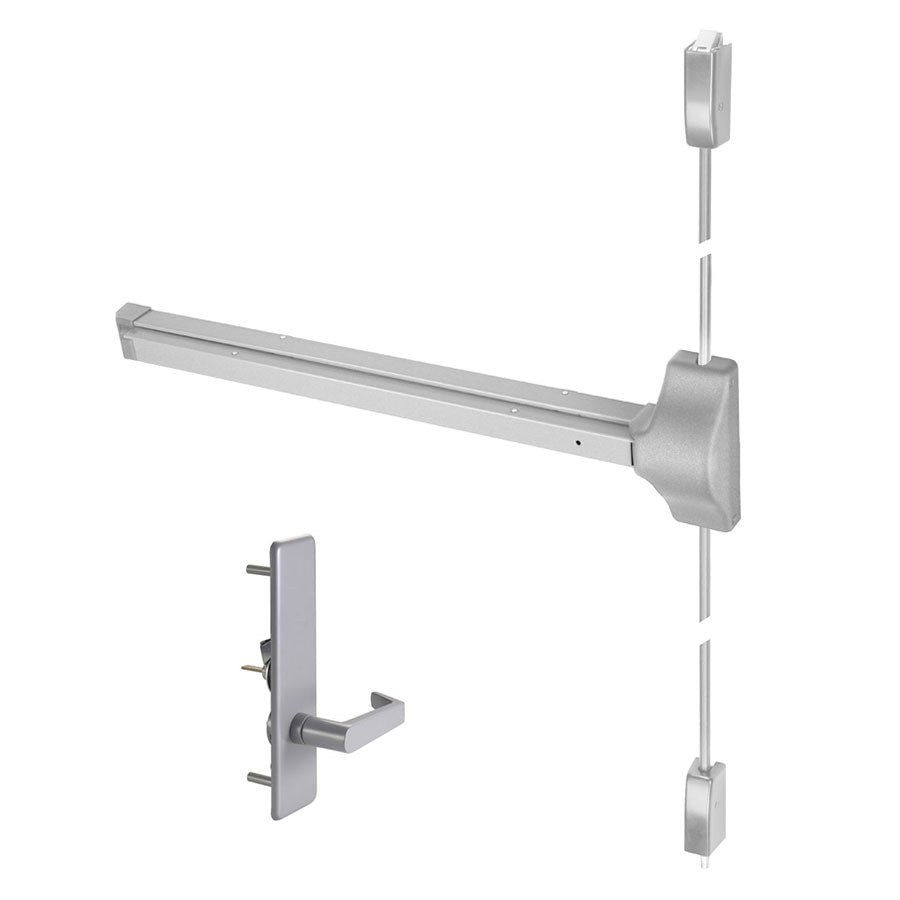 Vertical Device Accentra 1810(F) x AU428F Surface Vertical Rod Exit Device with Lever