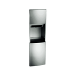 204692AC Roval Automatic Roll Paper Towel Dispenser and Waste Receptacle, 110-240V, Recessed