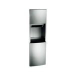 204692A Roval Automatic Roll Paper Towel Dispenser and Waste Receptacle, Battery Operated, Recessed