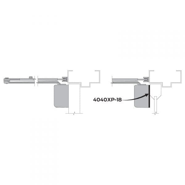 LCN 4040XP-18 Drop Plate for Regular Arm