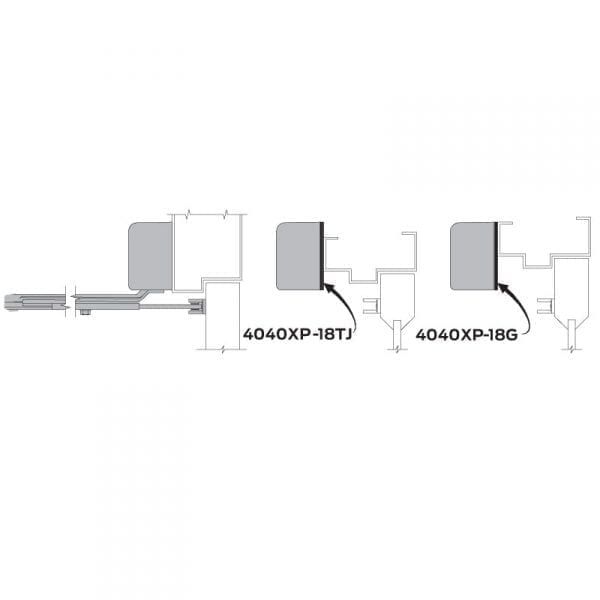 LCN 4040XP-18TJ Drop Plate for Top Jamb Mount