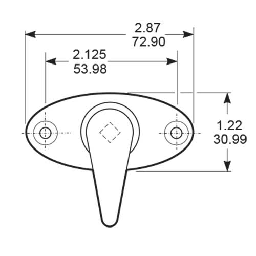 Adams Rite 4060 Turn for 1875 Deadlock