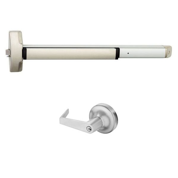 One Exit Rim Divice Accentra 6100 x AU441F Rim Exit Device with Nightlatch/Storeroom Lever