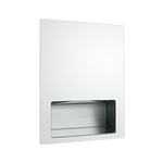 6457-00 Piatto Recessed C-Fold Paper Towel Dispenser, White Phenolic Door