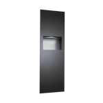 6462-41 Piatto Paper Towel Dispenser & Waste Receptacle, Recessed, Matte Black