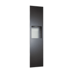 6467-41 Piatto Recessed Paper Towel Dispenser and Waste Receptacle, Matte Black