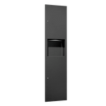 6467-41PC Simplicity Matte Black Paper Towel Dispenser and Waste Receptacle, Recessed