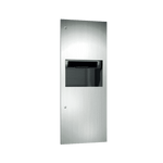 64696A Simplicity Automatic Roll Paper Towel Dispenser and Waste Receptacle, Battery Operated, Recessed
