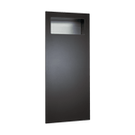6474-41 Piatto Recessed Waste Receptacle, Matte Black Phenolic Door