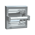 7402-SSM Toilet Tissue Holder, Satin Stainless Steel, Surface Mounted