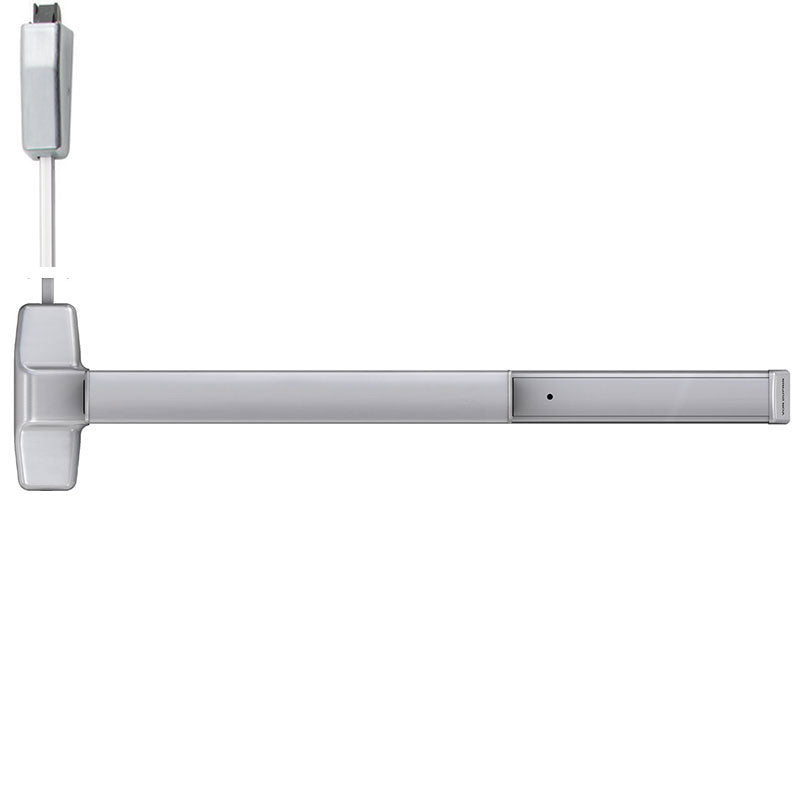 Less Bottom Rod Exit Device Von Duprin 7827EO-LBR Vertical Rod Exit Device, Less Bottom Rod