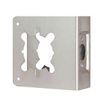 81-S-2-CW Wrap Around Plate for Cylindrical Lever Locks with 2-1/8" Hole, 2-3/4" Backset, 1-3/4" Thick Door