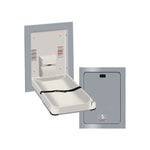 9017 Baby Changing Station, Vertical – Stainless Steel, Recessed