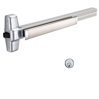 99NL-OP Rim Exit Device with 110NL-MD Night Latch Cylinder Kit for Metal Doors