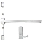 A2260V x NESC2230 Surface Vertical Rod Exit Device with Escutcheon Passage Lever Trim