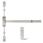 A9860V x NESC9800 Surface Vertical Rod Exit Device with Escutcheon Entrance Lever Trim