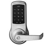 AU-NTB613-NR nexTouch Push Button Keypad Cylindrical Lock, Augusta Lever