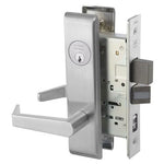 AUCN 8867FL Dormitory or Exit Mortise Lock with Augusta Lever, CN Escutcheon