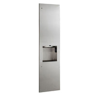 B-38031 Recessed Paper Towel Dispenser/Automatic Hand Dryer/Waste Bin (3-in-1 Unit)