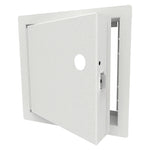 BITM Insulated Fire-Rated Access Door, 1" Exposed Flange, Mortise Cylinder Prep