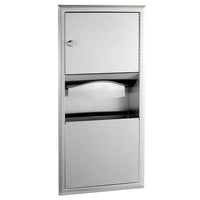 Bobrick-B-369-Recessed-Paper-Towel-Dispenser-Waste-Receptacle