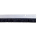 C697 Aluminum Brush Door Sweep with EPDM Rubber Insert