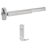 A7700 x ESC7705 Panic Rim Exit Device with Escutcheon Storeroom Lever Trim
