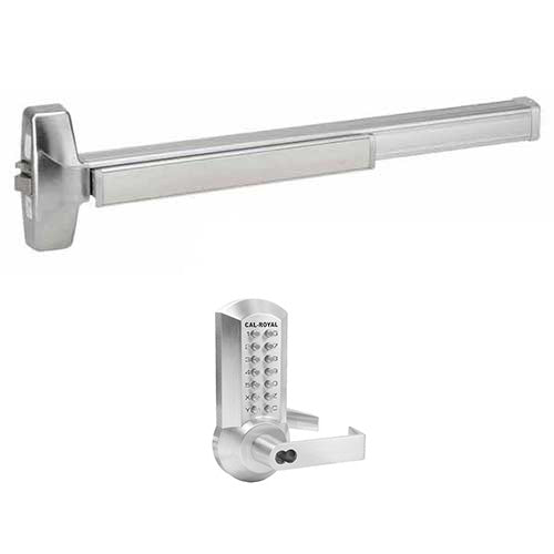 Cal Royal Rim Device Cal-Royal A7700 x ICCRCODE204 Rim Exit Device with Push Button Lever