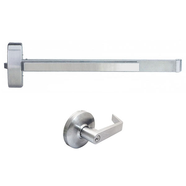 Cal-Royal A9800 x STR05L Rim Exit Device with Storeroom Lever Trim