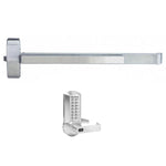 A9800 x ICCRCODE204 Panic Rim Exit Device with Mechanical Push Button Lever Trim, SFIC Prep