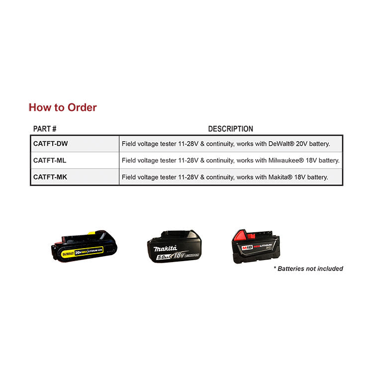 Command Access CAT Field Tester, Lightweight Portable Power Source