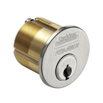 1000-118-A02-6-L4 1-1/8" Mortise Cylinder with A02 Straight Cam, L4 Keyway