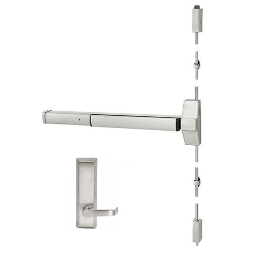 ED5400 x N910ET Surface Vertical Rod Exit Device with Passage Lever
