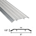 DD13-TH125 Saddle Threshold – 5″ Wide x 1/2″ High – Mill Finish Aluminum