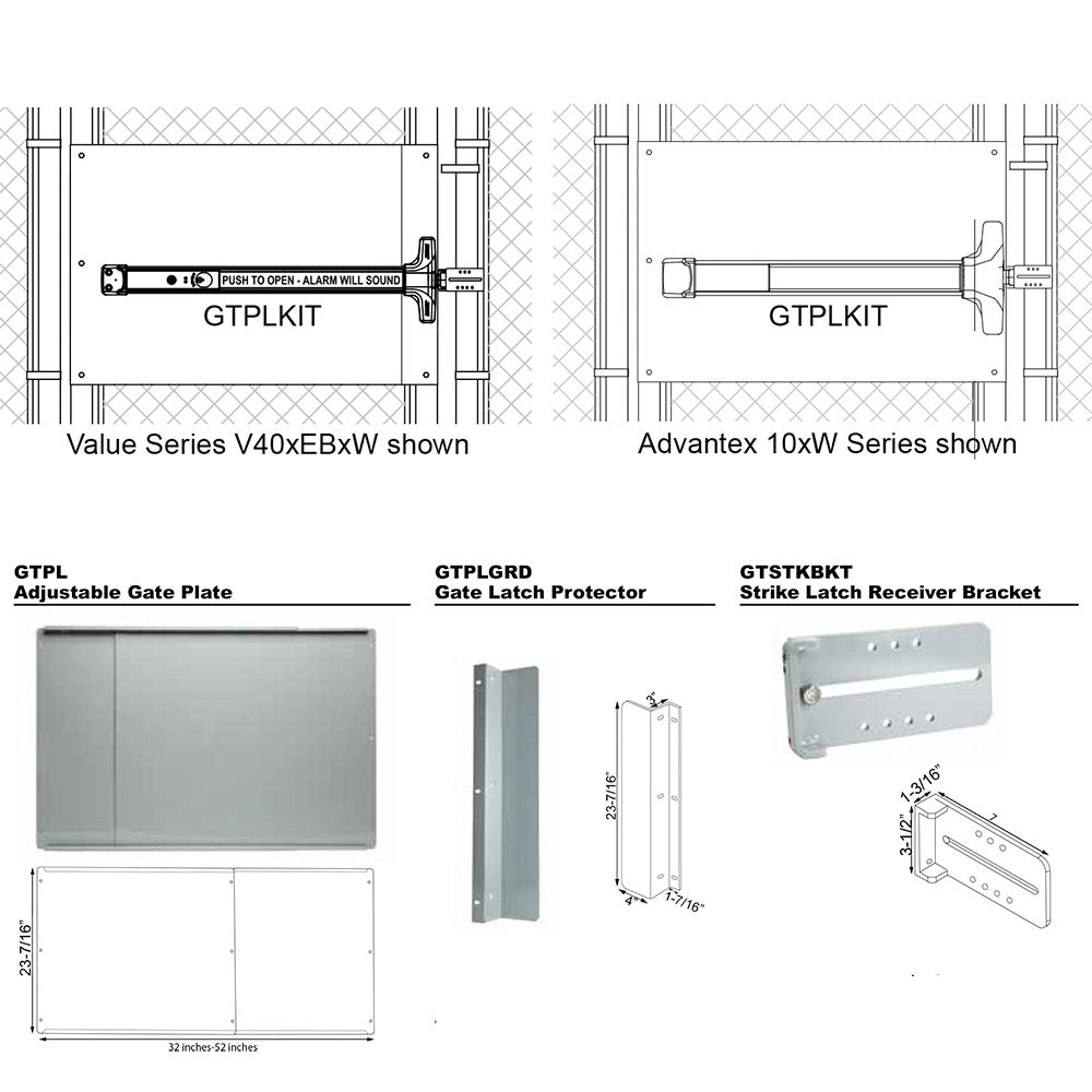 Detex 101805-1 V40 Value Series Center Case Cover