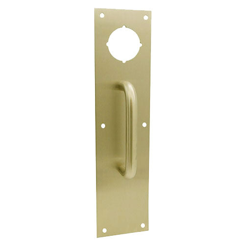 Don-Jo CFK7115 Pull Plate with Deadbolt Hole, Stainless Steel Pull